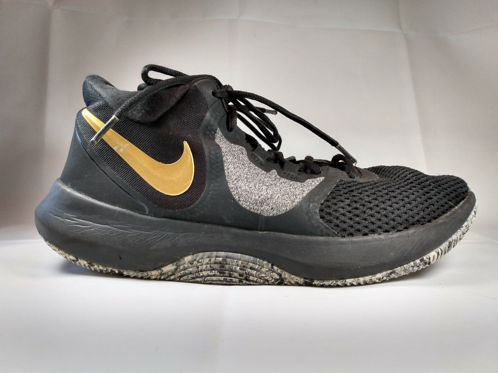 nike precision 2 black gold