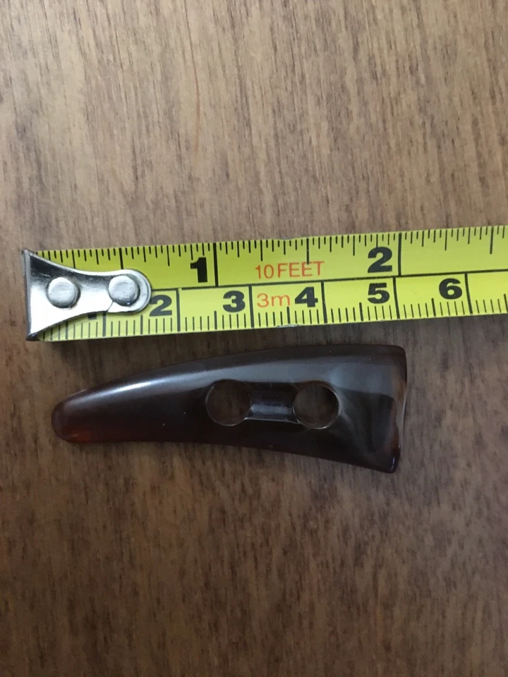 5cm Duffle Coat Toggles Imitation Tortoiseshell Effect Pack Of 4 - Image 3 of 3