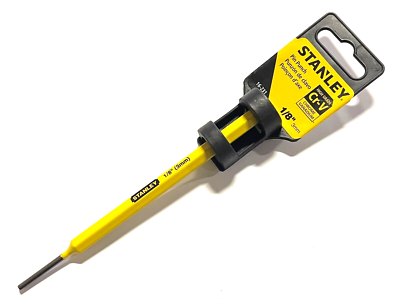 #ad Stanley 1 8quot; x 6quot; Pin Punch High Grade Cr V Steel 16 231 $5.59