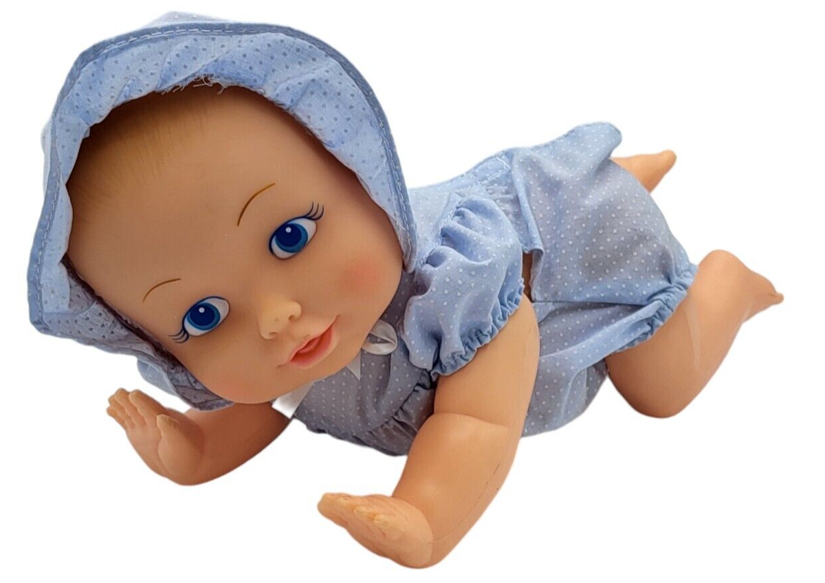 Vintage Baby Tumbles Toy Crawling Girl Doll 1989 Spectra Model