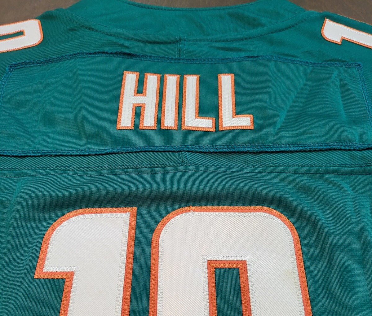 YOUTH Miami Dolphins #10 Tyreek Hill Stitched Aqua Jersey w/CPT  Patch