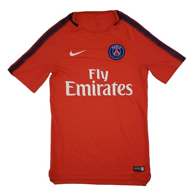 Nike PSG DRI-FIT レッド Lサイズ 2017-2018 Nike Paris Saint Germain PSG Training Jersey Red