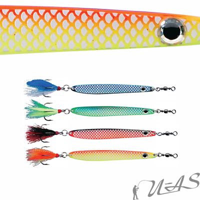 DAM Top Köder Set 4 St. Fz Meerforellen Mefo Blinker 18G Dressed Seatrout Fliege