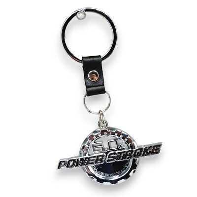 #ad Ford Super Duty 6.0L Power Stroke Turbo Diesel Metal Chrome Key Chain NEW $10.39