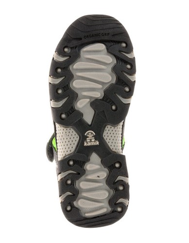 Kamik Wildcat Kids Youth Charcoal / Lime Outdoor Camping Hiking Sandals Size 2 Y - Picture 3 of 12