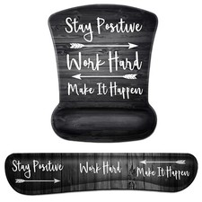 Keyboard Wrist Rest Pad and Ergonomic Mouse Pad Wrist Support Set Stay Positi...