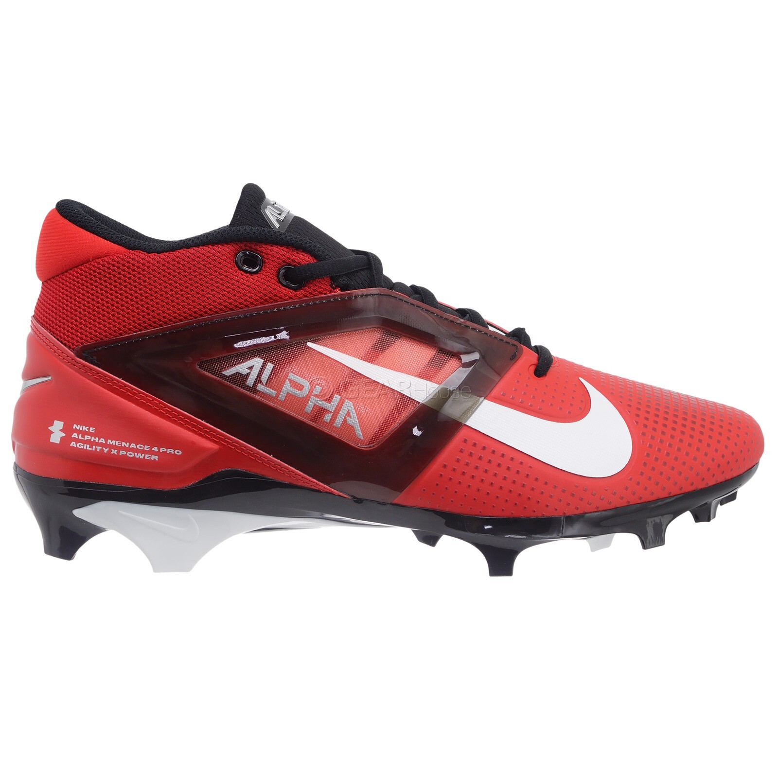 Мужские футбольные бутсы Nike Alpha Menace 4 Pro Красно-черные Выберите размер 11790₽