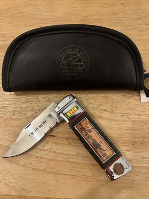 The Franklin Mint  the UH- 1B HEUY Pocket Knife W/ Case