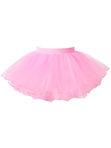 Kids Girls Tulle Layered Ballet Dance Tutu Skirt Elastic Waist Mesh Party Skirts - Picture 27 of 79