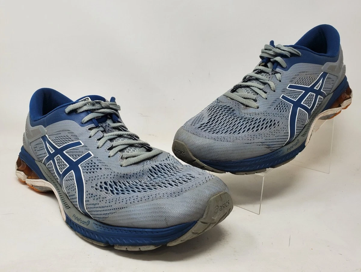 Asics Gel Kayano 26 Mens Sz 14 Gray Blue 1011A541 Running Shoes