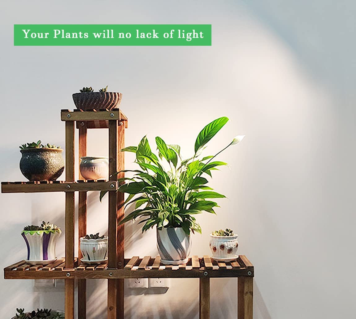 6 Pack LED Grow Light Bulb 10W Veg Bloom Plant Indoor Sunlike E26 Full Spectrum