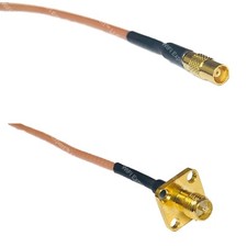 RG316 MCX FEMALE to RP-SMA Female Flange RF Cable Rapid-SHIP LOT