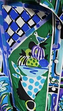 BOB MACKIE Silk Wearable art BLOUSE. size L