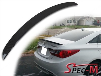 2011-2014 Sonata 6th YF Model Sedan Only Carbon Fiber Tail Trunk Lip Spoiler