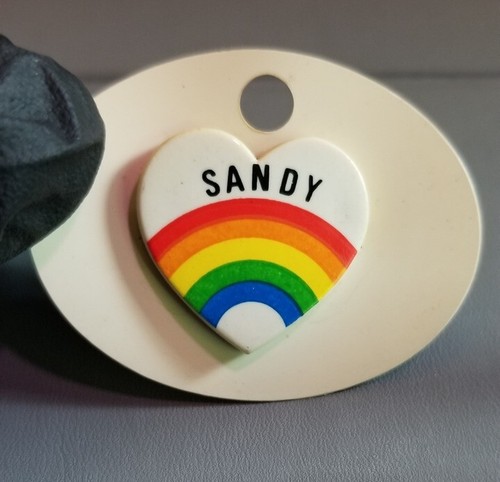 *Rare* Vintage Name Personal Rainbow Hair Clips 70s'/80's 1" Estate Find! - Picture 34 of 38