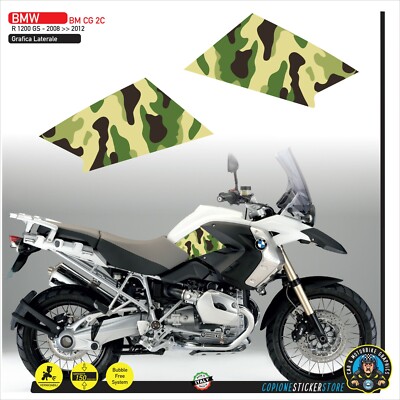 Stickers Side Tank Motorcycle BMW R 1200 GS 2008 2012 Camouflage