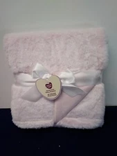 Parents Choice Reversible Plush Baby Blanket 30 X 40 Pink Extra Soft