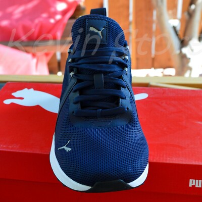 Puma Men's Pacer Net Cage Running Sneakers, BLACK , NAVY | eBay