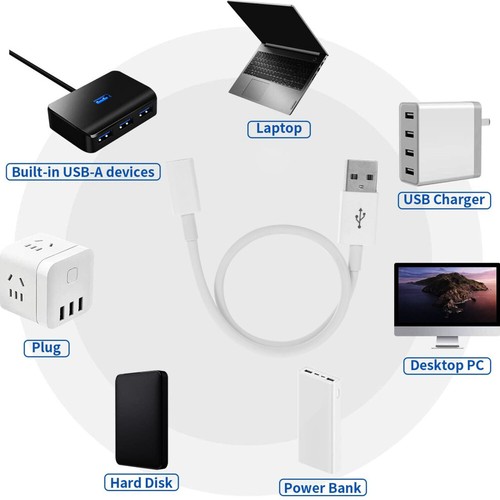 3 Pcs USB Adapter Extender Extension Cables Charging Birthday Gift - 第 4/12 張圖片