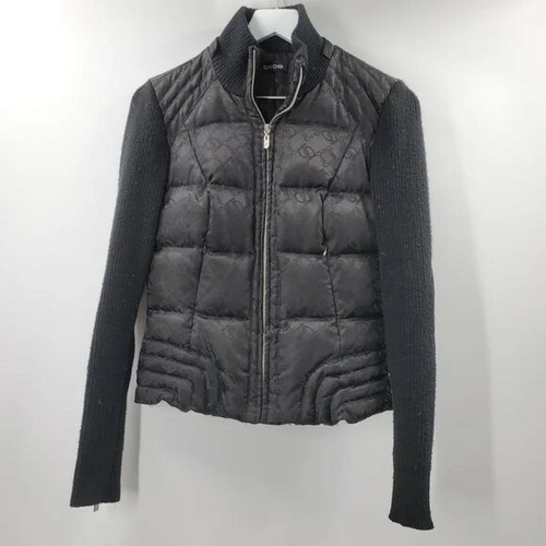 Bebe Black Bomber Puffer Ski Jacket 