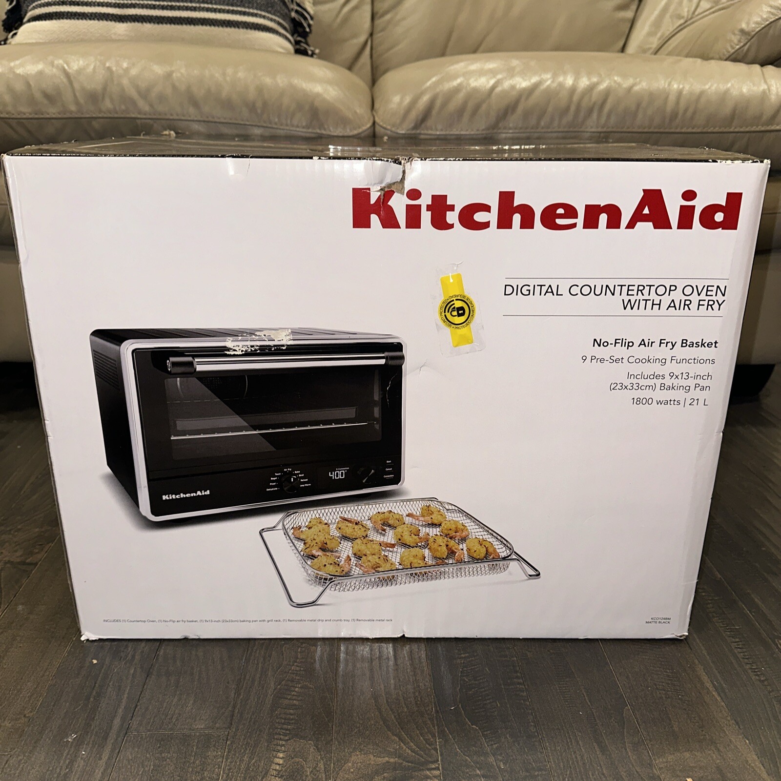 Pizza Oven Gourmia 9-Slice Digital Toaster Oven Air Fryer With