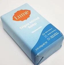 Lume Triple Milled Soap UNSCENTED 5 oz Bar