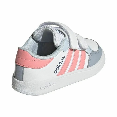 adidas Breaknet I FZ0089 Cloud White Pink Toddler Girl Size 6 New 100% Original - Picture 3 of 6