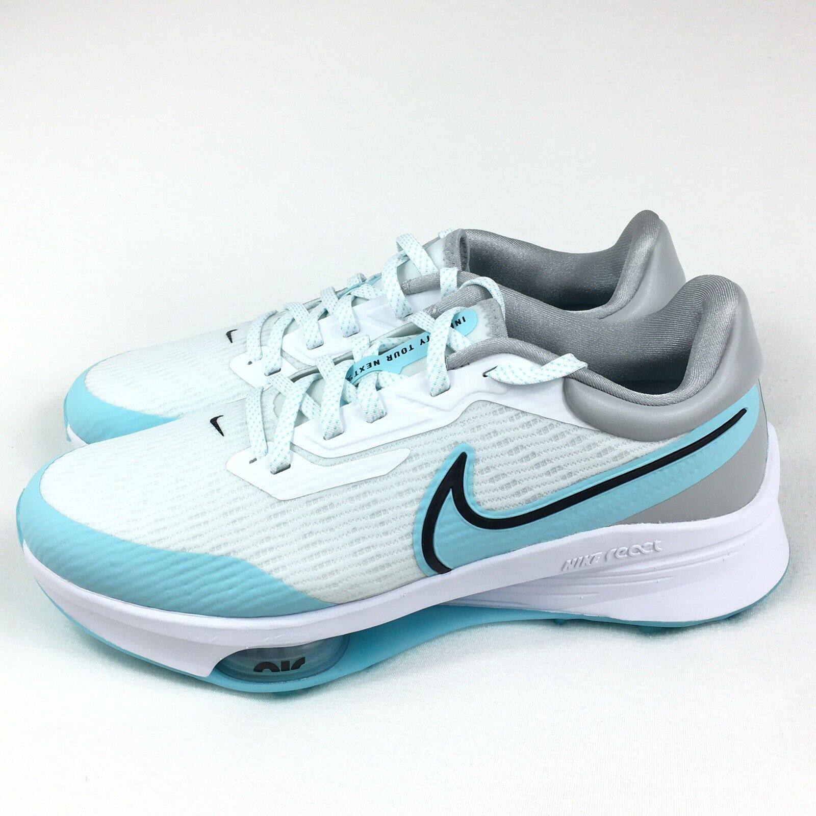 Nike Air Zoom Infinity Tour Next% Golf DM Light Blue Size 7 Wide NEW