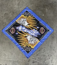 Vintage Harley Davidson Scarf Bandana Handkerchief Eagle Emblem Righteous Rider