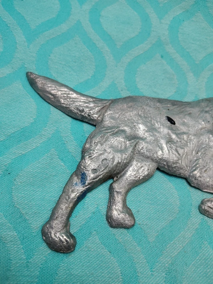 Винтажный литой алюминиевый флюгер для охотничьей собаки ретривера почтовый ящик сад 10 дюймов - Изображение 2 из 4