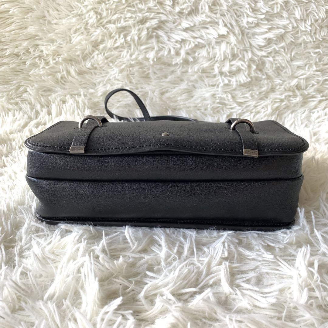 Borsa a tracolla Saint Laurent Paris 2 vie Charlotte pelle di vitello nera usata 2505SM