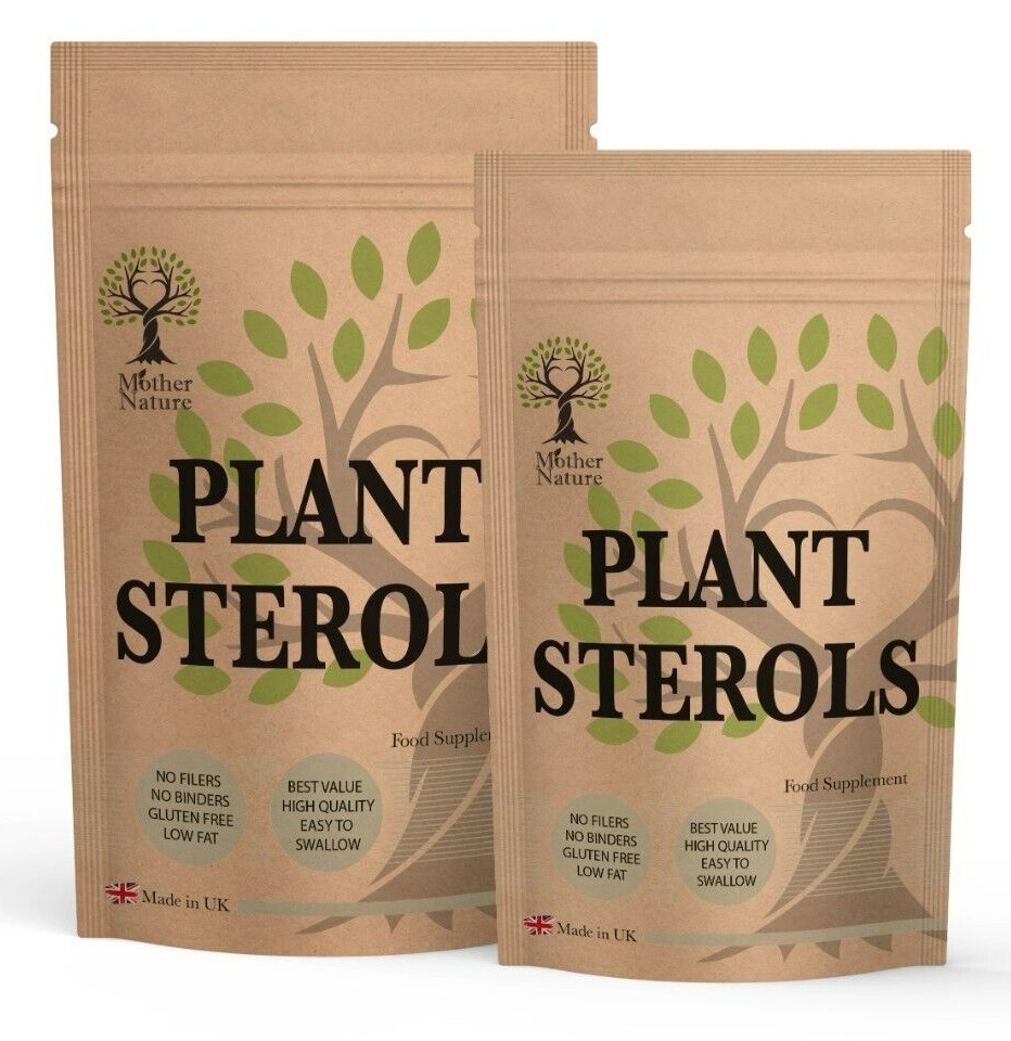 Plant Sterols Capsules 550mg 95% Natural Phytosterol Powder Vegan UK ...