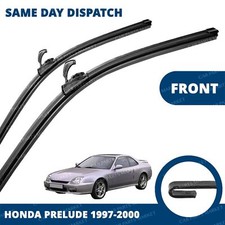 Front Windscreen 20" 18" Flat Aero Wiper Blades Pair for Honda Prelude 97-00