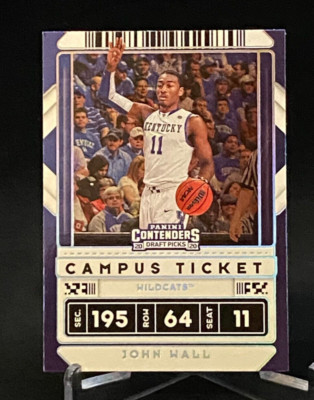 2020-21 Contenders Draft Picks Campus Ticket #34 John Wall Kentucky Wildcats