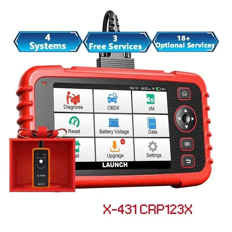 LAUNCH X431 CRP123X V2.0 Car OBD2 Diagnostic Tools CRP123X V2.0 Full OBDⅡ