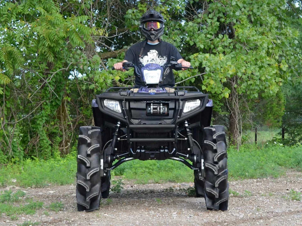 SuperATV Polaris Sportsman 500 / 700 / 800 Front Bumper - Black - See Fitment - Image 3 of 4