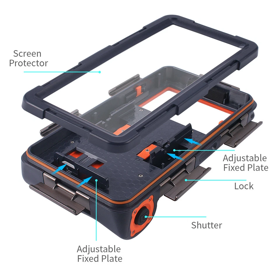 Waterproof Diving Case Cover For iPhone 16 15 14 13 Pro Samsung S25 S24 S23 S22+ - Image 4 of 4