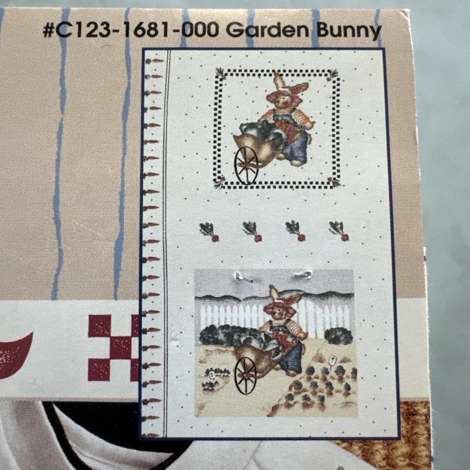Lote de 5 Kits de Apliques para Planchar Country Bunny Garden - Transferencias sin Coser Foto 2 de 4