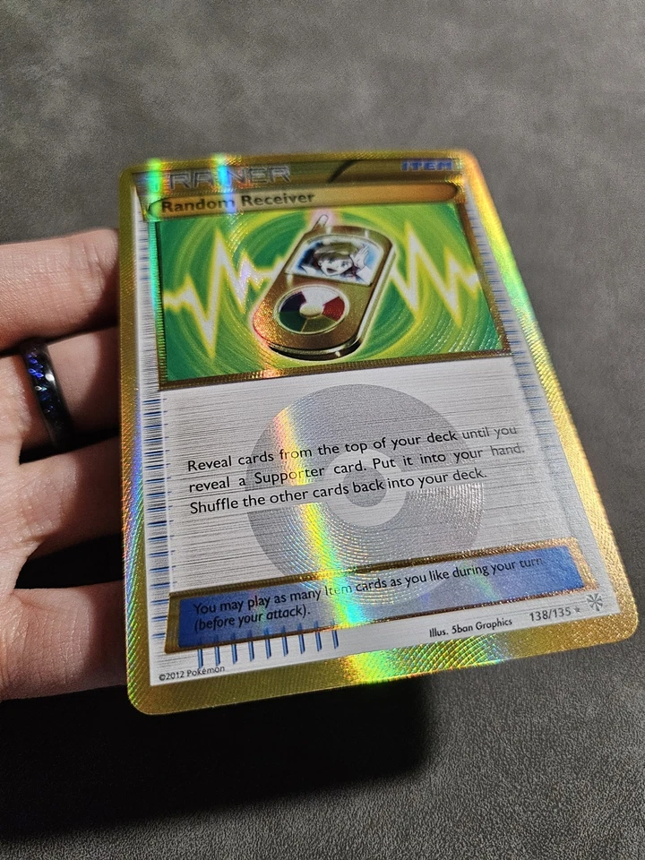 Pokémon TCG Random Receiver 138/135 Gold Secret Rare - BW Plasma Storm - LP - Image 3 of 4