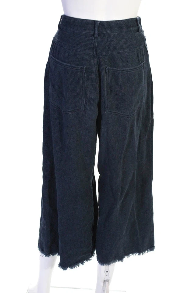 Pantalones cortos Kendall + Kylie para mujer de pierna ancha azules talla extra pequeña 10863608 Foto 3 de 4