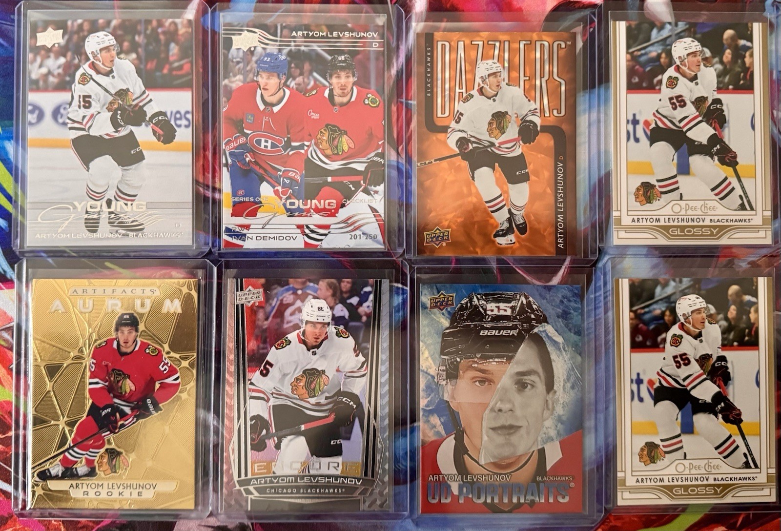 Artyom Levshunov Young Guns Lot Chicago Blackhawks Rookie Cards Lot