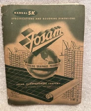 1954 Manual Josam Manufacturing Co. Plumbing Drainage Products Michigan City IN