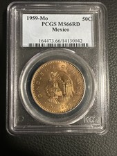 Mexico 1959-Mo 50 Centavos PCGS MS-66+ RD - Beautiful
