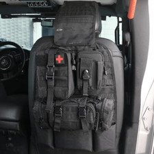 Tactical Car Seat Back Organizer with 3 Detachable Pouches - Universal Vehicle S