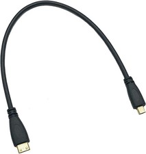 Micro HDMI Type D Male to Mini HDMI Type C Male Connector Adapter Cable Cord 1F