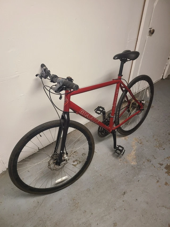 Gravity Liberty Flat Bar Road Bike (Red) (Used - Fair Condition) - Image 3 of 3