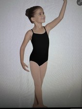 Bloch Classic Black Camisole Leotard 30-26-30 Girls 14 Orig 19