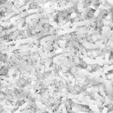 Crinkle Cut Paper Shred Filler,1 LB White Shredded Paper for Gift Boxes Bags ...