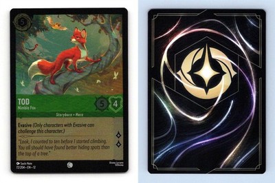 Tod #72/204 Disney Lorcana Wilds Unknown 2026 Common Foil TCG