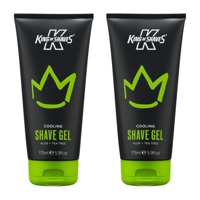 King of Shaves Cooling Rasiergel Aloe Teebaum 2x175ml